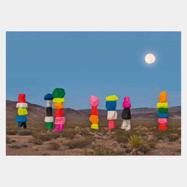 Ugo Rondinone seven magic mountains, 2016